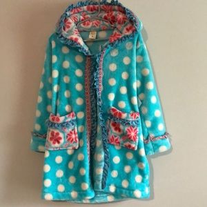 {Matilda Jane} Plush Hooded “Silver Pieces” Robe